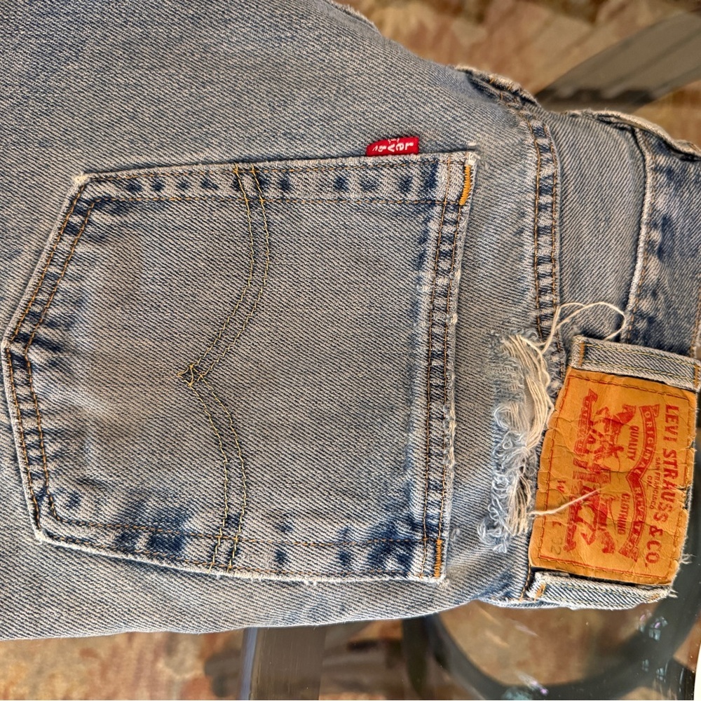 Vintage Levi’s Distressed Straight-Leg Jeans - Picture 13 of 13